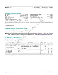 MAX3519ETP+T Datasheet Page 2