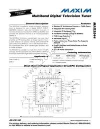 MAX3544CTL+ Datasheet Cover