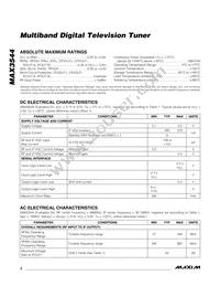 MAX3544CTL+ Datasheet Page 2