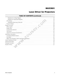 MAX3601GTL+T Datasheet Page 3