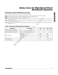 MAX3620CETT-T Datasheet Page 3