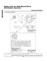 MAX3620CETT-T Datasheet Page 6