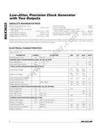 MAX3622CUE+T Datasheet Page 2