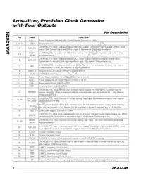 MAX3624UTJ2 Datasheet Page 6