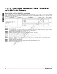 MAX3629CTJ+T Datasheet Page 4