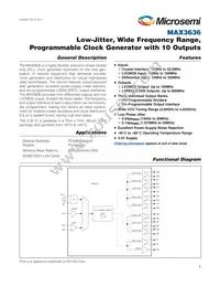 MAX3636ETM+T Datasheet Cover