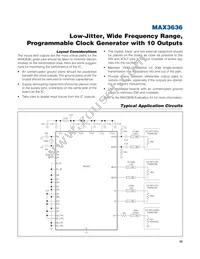 MAX3636ETM+T Datasheet Page 23