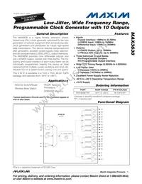 MAX3638ETM2T Datasheet Cover