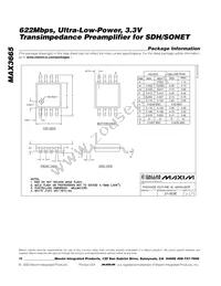 MAX3665E/D-B3D Datasheet Page 10