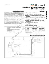 MAX3670EGJ-T Datasheet Cover