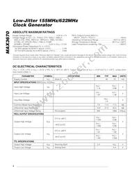 MAX3670EGJ-T Datasheet Page 2