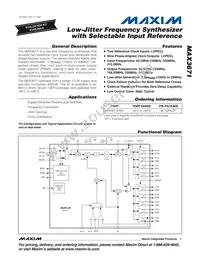 MAX3671ETN2T Datasheet Cover