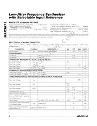 MAX3671ETN2T Datasheet Page 2