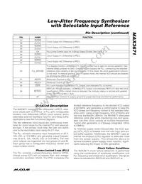 MAX3671ETN2T Datasheet Page 9