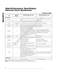 MAX3674ECM2T Datasheet Page 8