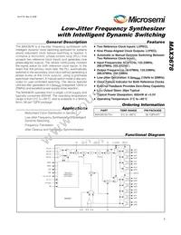 MAX3678UTN2T Datasheet Cover