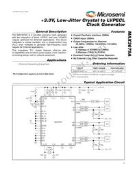 MAX3679AETJ2T Datasheet Cover