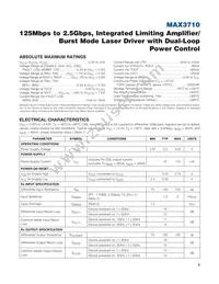 MAX3710ETG+ Datasheet Page 2