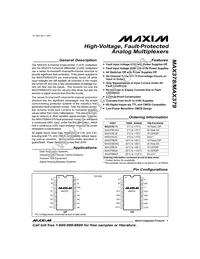 MAX379CWG+TG035 Datasheet Cover