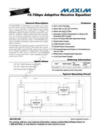 MAX3805ETE#TG16 Datasheet Cover