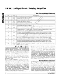 MAX3822UCM+T Datasheet Page 6