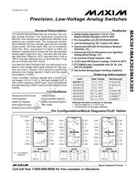 MAX383ESE Datasheet Cover