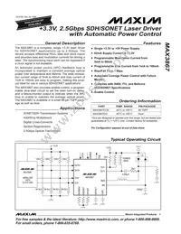 MAX3867ECM Datasheet Cover