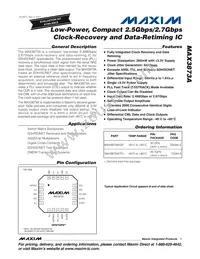 MAX3873AETP+T Datasheet Cover
