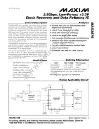 MAX3876EHJ+T Datasheet Cover