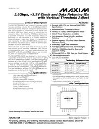 MAX3877EHJ+T Datasheet Cover