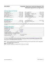 MAX38800HCS+ Datasheet Page 2