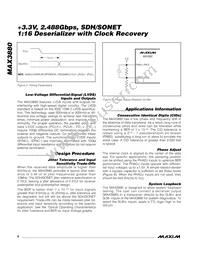MAX3880ECB+TD Datasheet Page 8