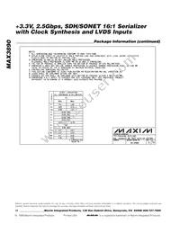 MAX3890ECB+D Datasheet Page 12