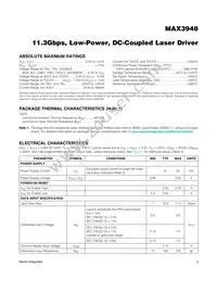MAX3948ETE+T Datasheet Page 2