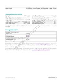 MAX3949ETE+T Datasheet Page 2