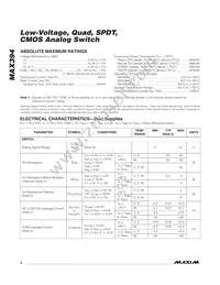 MAX394EWP+T Datasheet Page 2