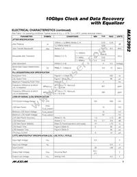 MAX3992UTG+T Datasheet Page 3