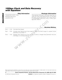 MAX3992UTG+T Datasheet Page 12