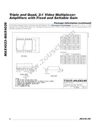 MAX4023EEE+T Datasheet Page 22