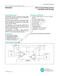 MAX40242ANA+ Datasheet Cover