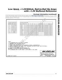 MAX4038AAUA+ Datasheet Page 19