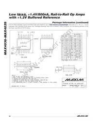 MAX4038AAUA+ Datasheet Page 20