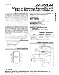 MAX4063EUD+T Datasheet Cover