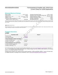 MAX40659ETA+T Datasheet Page 2