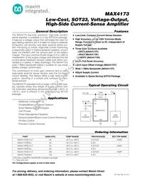 MAX4173TEUT+TGC1 Datasheet Cover