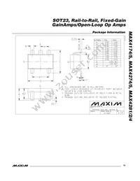 MAX4281EUK-T Datasheet Page 19