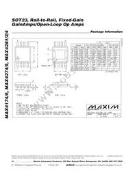 MAX4281EUK-T Datasheet Page 20