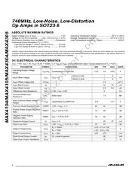 MAX4305EUK-T Datasheet Page 2