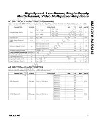 MAX4312GEE+TB5C Datasheet Page 3