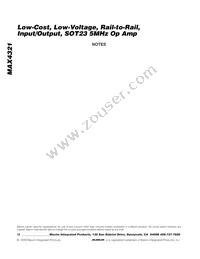 MAX4321EUK-T Datasheet Page 12